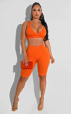 Workout Bra Crop Top Running Shorts 2 Piece Set HMS-5538