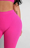 Workout Bra Crop Top Running Shorts 2 Piece Set HMS-5538