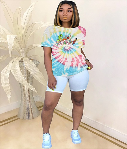 Summer Fashion Cartoon Printing Short Sleeve Shirt T-Shirts SHD-9231