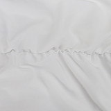 Deep V Neck Puff Sleeve Ruched Drawstring Dresses HANI-076