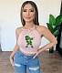 Knitted Camisole Chic Wrap Halter Backless Crop Top ZAND-31190