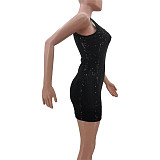 Sparkle Sequin Sexy Sleeveless Bodycon Tank Dresses TK-6223