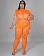 See Through Lace Short Sleeve Top+Pants Suit HEJ-22Y6107