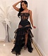 Transparent Sexy Sling Breast Wrap Dress With Underwear LSD-8324