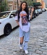 XS Short Sleeve Printed Loose Streetwear All-match Tees GLS-10084