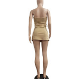 Strapless Lace Up Bandage A-line Bodycon Dress NIYA-8105