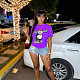 Cartoon Printed Short Sleeve Casual T-shirt MEI-9232