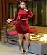 Sexy Long Sleeve Crop Top Mini Skirt Women Two Piece Outfits YF-9797