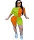 Summer Women Splicing Sporty Two Pieces Short Suits WSM-5140