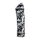 Short Sleeve Letter Print Patchwork African Dress JLY-19329
