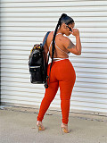 Solid Color Stretch Jeans High Waist Pencil Pants LX-5512
