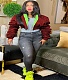 Winter Puffed Sleeve Loose-fitting Zipper Down Jacket DAI-8290