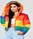 Winter Rainbow Hoodied Bubble Coat RS-010