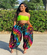 Printed Casual Super Soft Stretch Loose Low-Waisted Street Pants DAI-8231