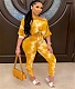 Oblique Shoulder Short Sleeved T-shirt High Waist Leggings Set LJ-6018