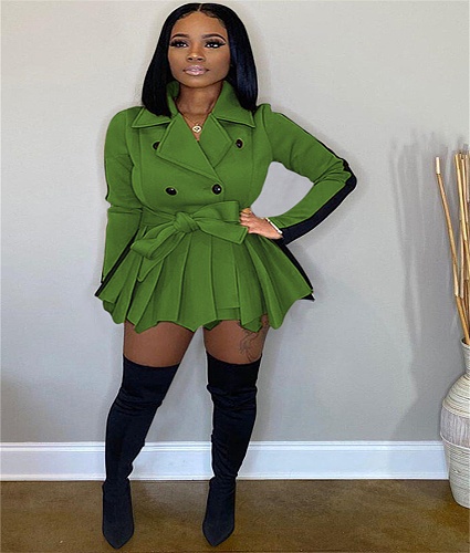 Hot Style Women Solid-color Long-sleeved Thickened Coat SFY-182