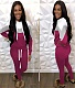 Splice Thicken Drawstring Hooded Skinny Pants Sets WZ-8239