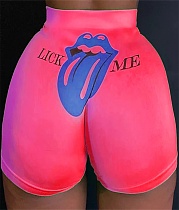 Hot-selling Personalized Printed Low-rise Tight Shorts SHD-9301