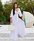 Lace Up Half Sleeve Crop Top and Wide Leg Pants Suit CN-0176