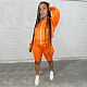 Side Stripe Zipper Jacket+Biker Shorts Suit YD-8260
