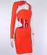 Cut Out One Shoulder Long Sleeve Bodycon Dress FL-96176