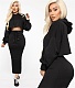 Hooded Crop Top and Skirt Two Piece Set MOF-5187