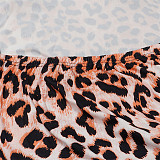 Leopard Print Backless Floor Length Maxi Slip Dress FSX-342
