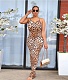 Leopard Print Backless Floor Length Maxi Slip Dress FSX-342