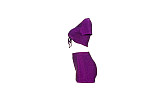 V Neck Short Sleeves Drawstring Crop Top Shorts Sets ASL-6569