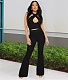 Cross Halter Backless Vest Crop Top Flare Pants Suits JLY-19332