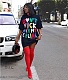 Letter Print O Neck Half Sleeve Loose T Shirt Dress ASL-6571