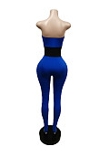 Lace Up Strapless Cut Out High Waist Tunic Jumpsuit MEM-88432