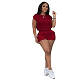 Sleeveless T Shirt Vest Shorts Jogging Suits LSD-91655