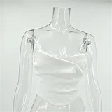 Chic Strapless Streetwear Bustier Y2K Crop Top MS-1720