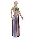 High Waist Print Loose Plus Size Wide Leg Pants ZAND-31200