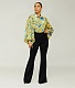 Solid High Waist Skinny Office Lady Flare Pants SH-390308