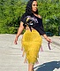 High Waist Tassel Fringe Bodycon Pencil Skirts SD-20402