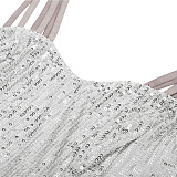 Sequined Spaghetti Strap Camisole Tank Tops OYW-20645