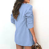 OL Long Sleeve Cardigan Blazer Shorts 3 Piece Sets WSM-5388