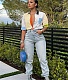 Color Block Short Sleeve Button Down Chic Shirts Tops GLS-10097
