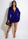 Long Tassel Sleeve Button Down Shirts Shorts Suit MEM-88436