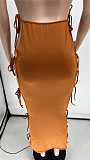 Cut Out Side Lace Up Backless Bodycon Party Dresses WSY-5936