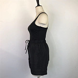 Solid Sleeveless Tank Top and Shorts Classic Tracksuit WDS-220508