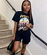 Skull Printed Hip Hop Street Short Sleeve T Shirt GLS-8137