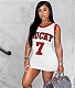 Sporty Sleeveless Jersey Basketball Dresses IV-8313