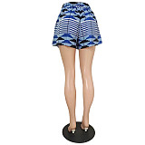 Streetwear High Waist Printed Loose Shorts with Pockets DY-6925
