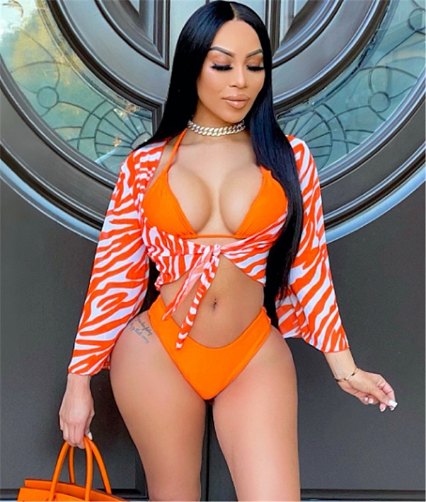Cover-ups Cardigan Sexy Bikinis 3 Pieces Sets CHY-1321