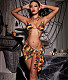 2022 Tie-dye Print Halter Lace-up Bikini Swimsuit RS-X21SW6177