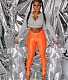 Bright Line Decoration High Waist Skinny Pencil Pants FNN-8678