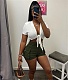 Casual Sports Pocket Straight Overalls Shorts CN-0187
